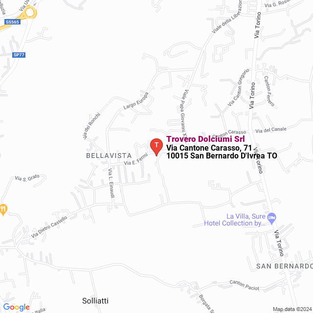 apri la mappa di Trovero Dolciumi Srl