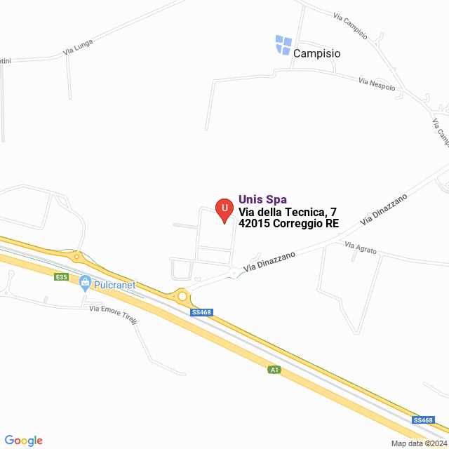 apri la mappa di Unis Spa