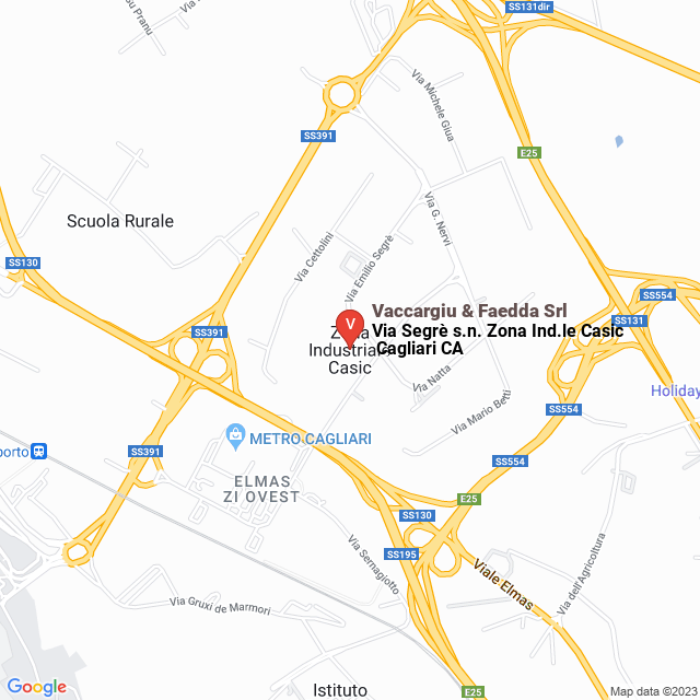 apri la mappa di Vaccargiu & Faedda Srl