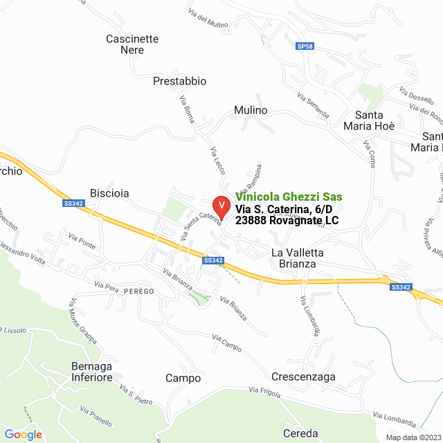 apri la mappa di Vinicola Ghezzi Sas