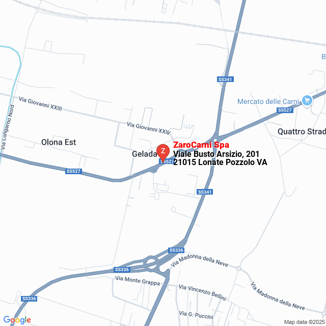 apri la mappa di ZaroCarni Spa