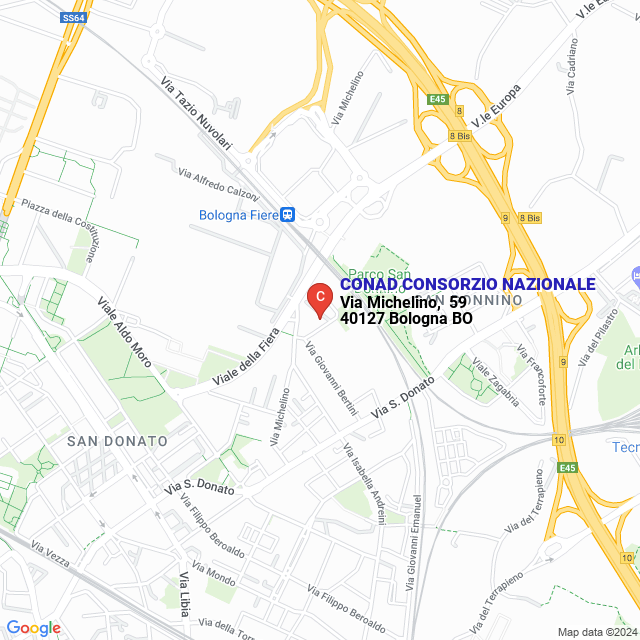 apri la mappa di CONAD CONSORZIO NAZIONALE