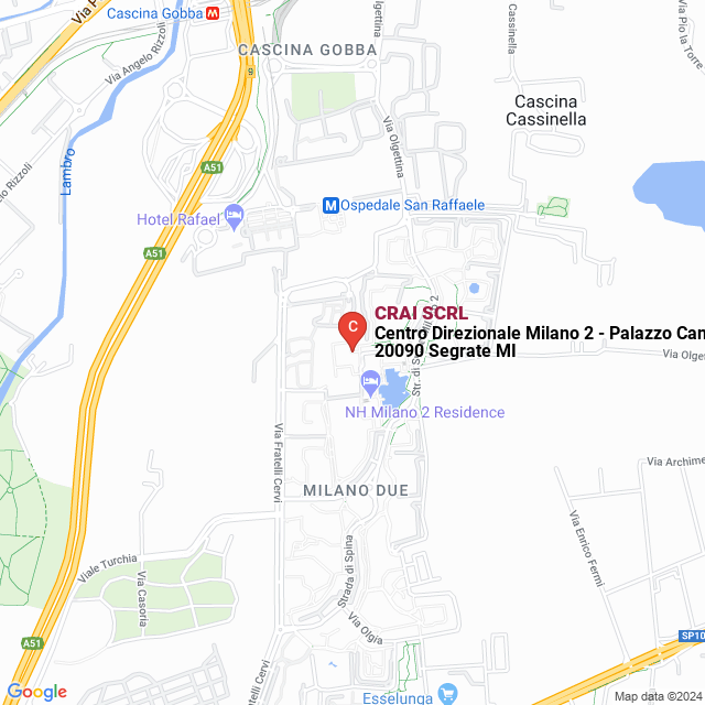 apri la mappa di CRAI SCRL