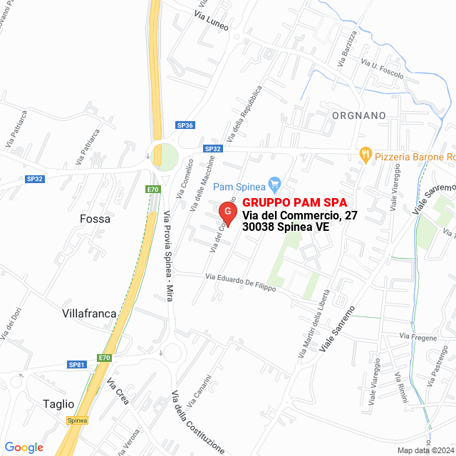 apri la mappa di GRUPPO PAM SPA