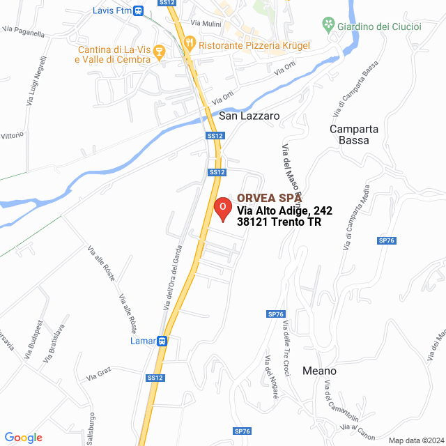 apri la mappa di ORVEA SPA