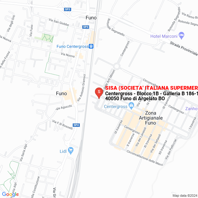 apri la mappa di SISA (SOCIETA‘ ITALIANA SUPERMERCATI)