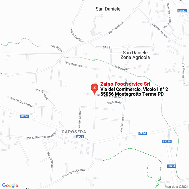apri la mappa di Zaino Foodservice Srl