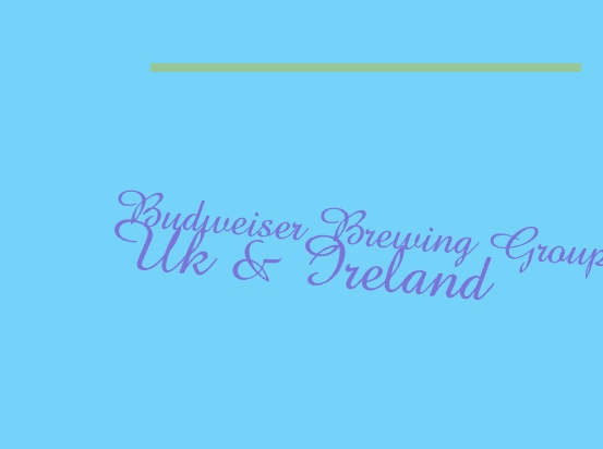 Budweiser Brewing Group UK & Ireland Budweiser Brewing Group UK & Ireland