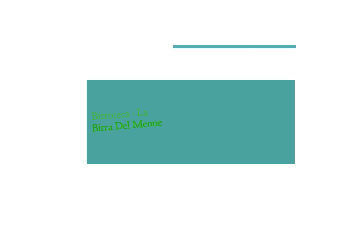Birroteca - La Birra Del Menne