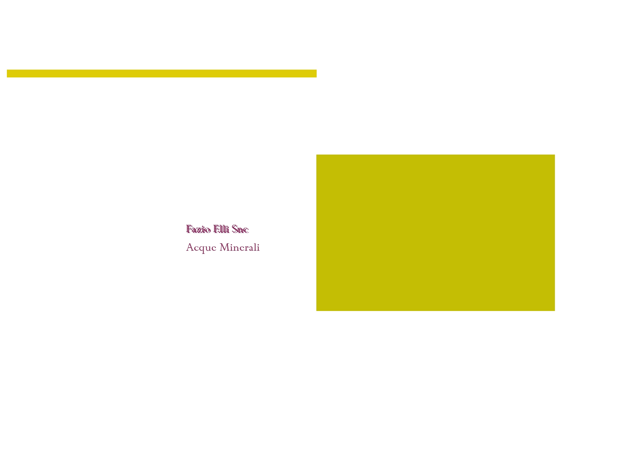 Fazio F.lli Snc Acque Minerali
