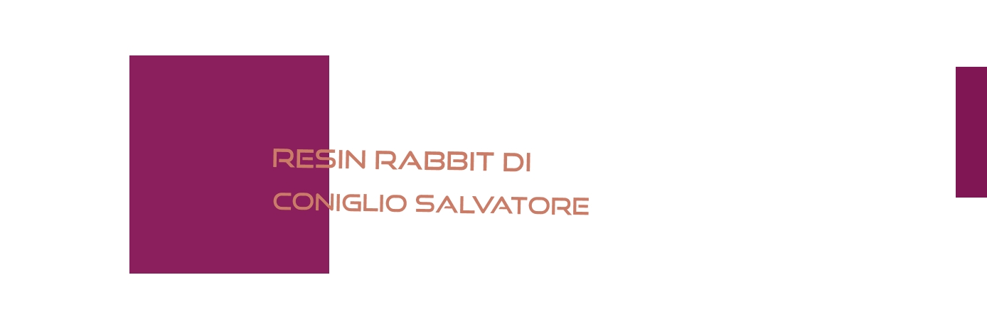 Resin Rabbit di Coniglio Salvatore