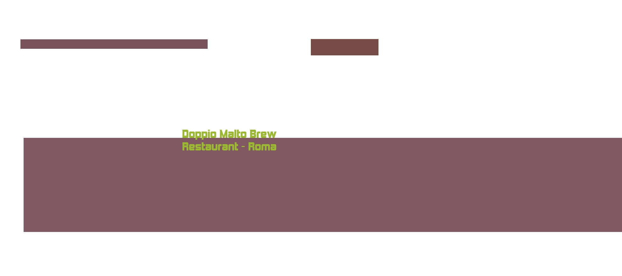 Doppio Malto Brew Restaurant - Roma Doppio Malto Brew Restaurant - Roma