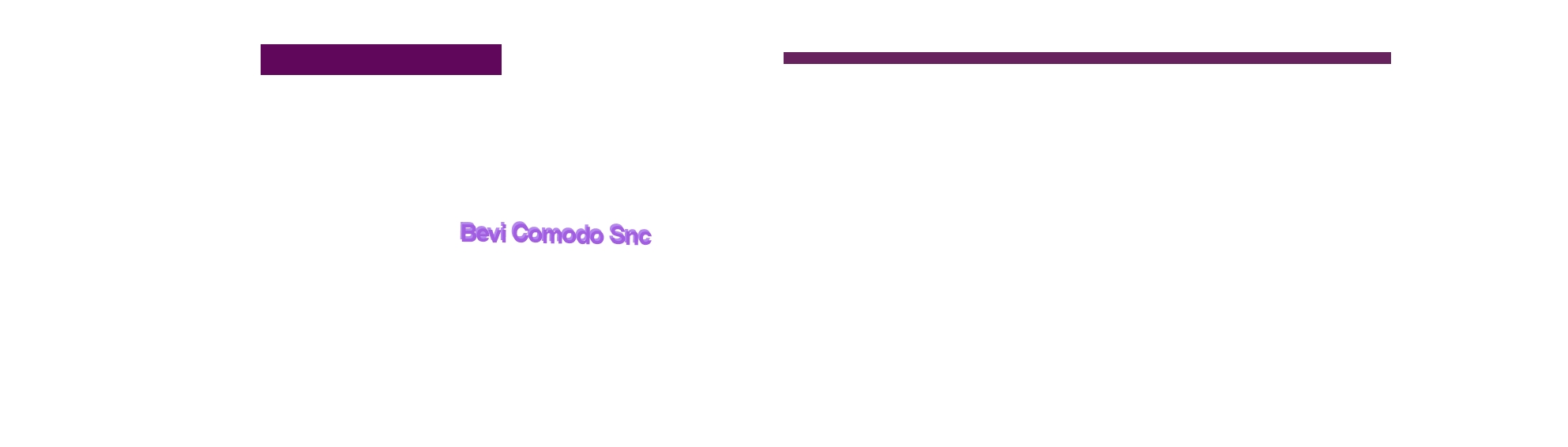 Bevi Comodo Snc Bevi Comodo Snc