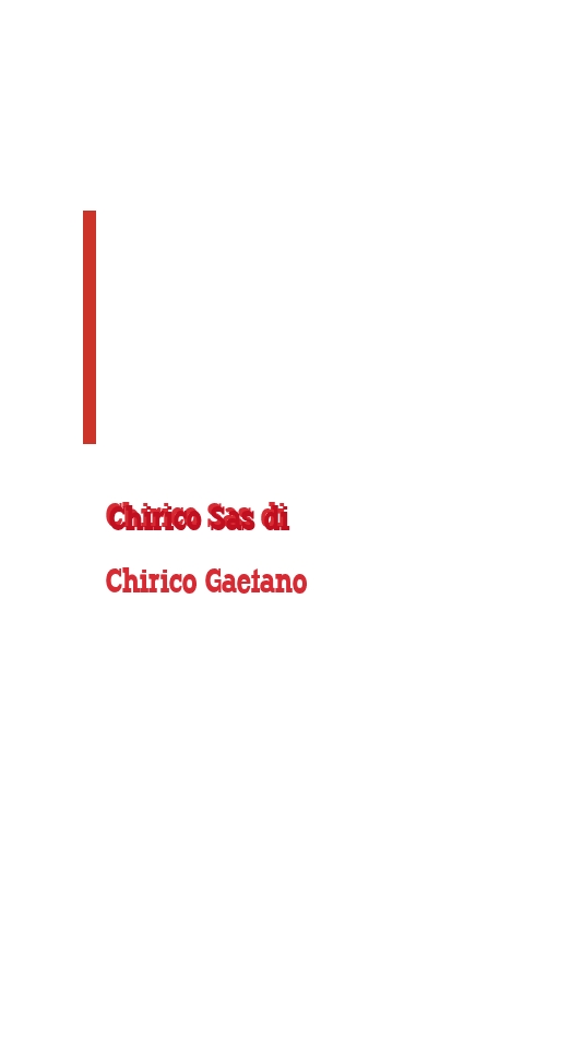 Chirico Sas di Chirico Gaetano Chirico Sas di Chirico Gaetano