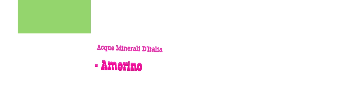 Acque Minerali D‘Italia - Amerino