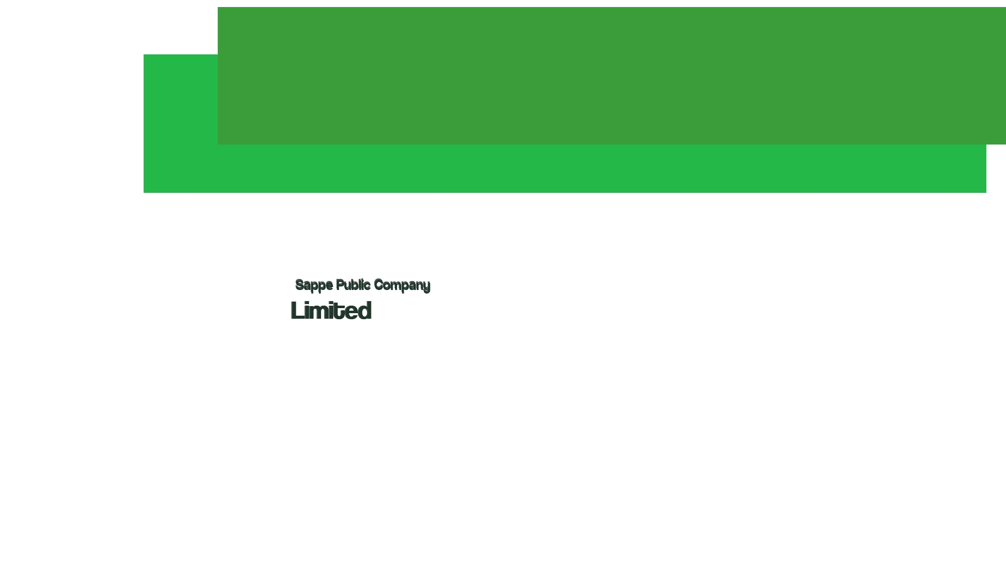 Sappe Public Company Limited Sappe Public Company Limited