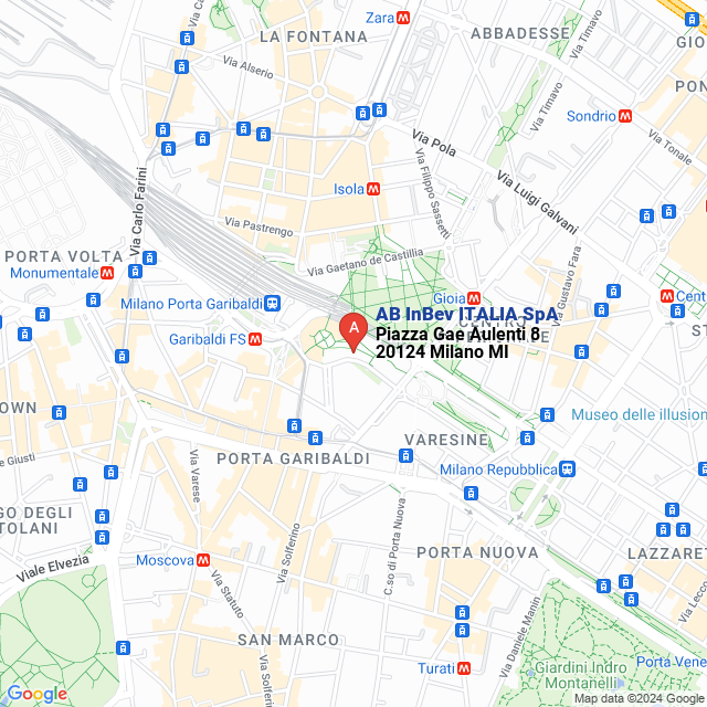 apri la mappa di AB InBev ITALIA SpA