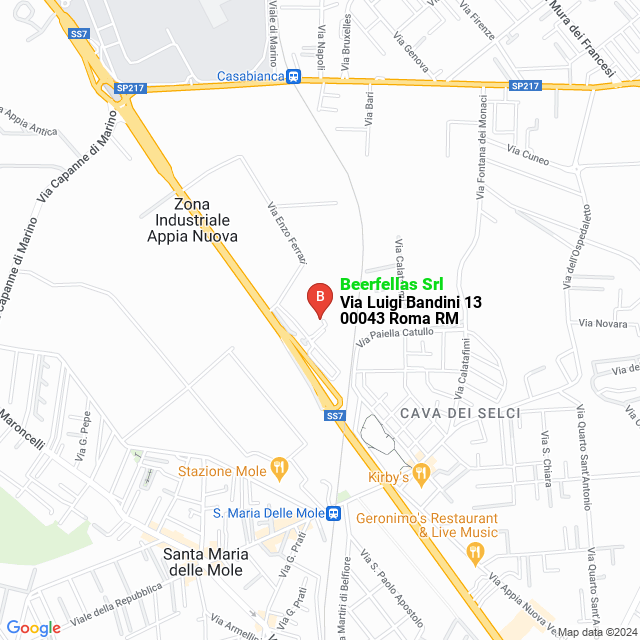 apri la mappa di Beerfellas Srl
