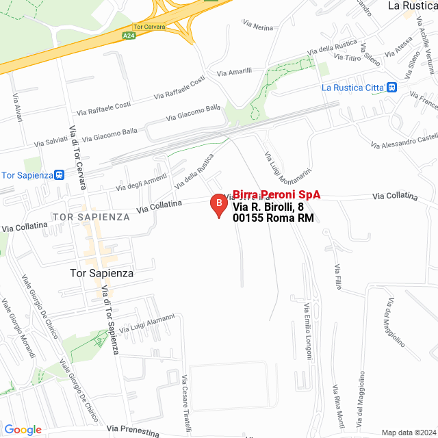 apri la mappa di Birra Peroni SpA