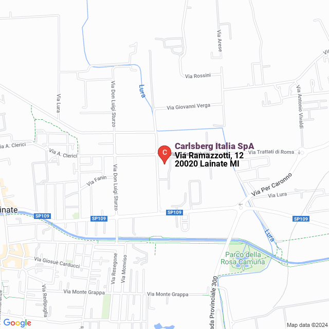 apri la mappa di Carlsberg Italia SpA