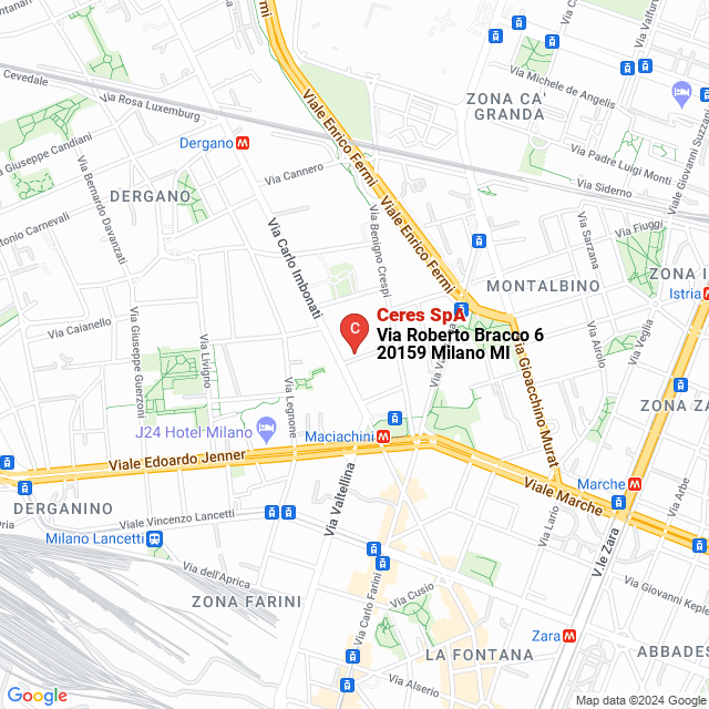 apri la mappa di Ceres SpA