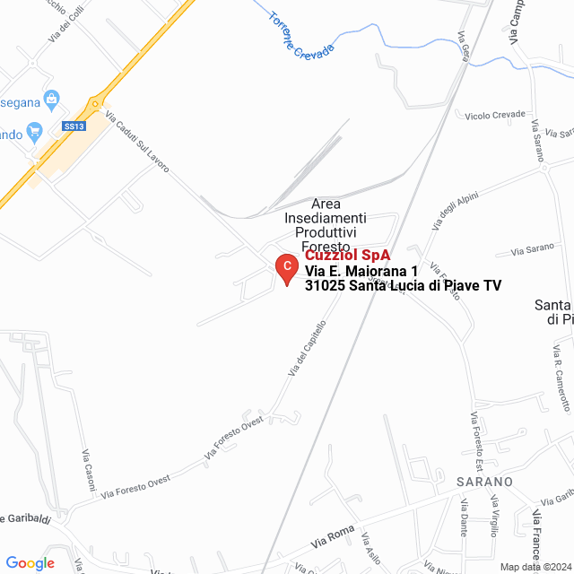 apri la mappa di Cuzziol SpA
