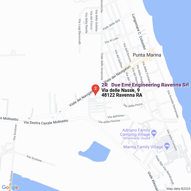 apri la mappa di 2R - Due Erre Engineering Ravenna Srl