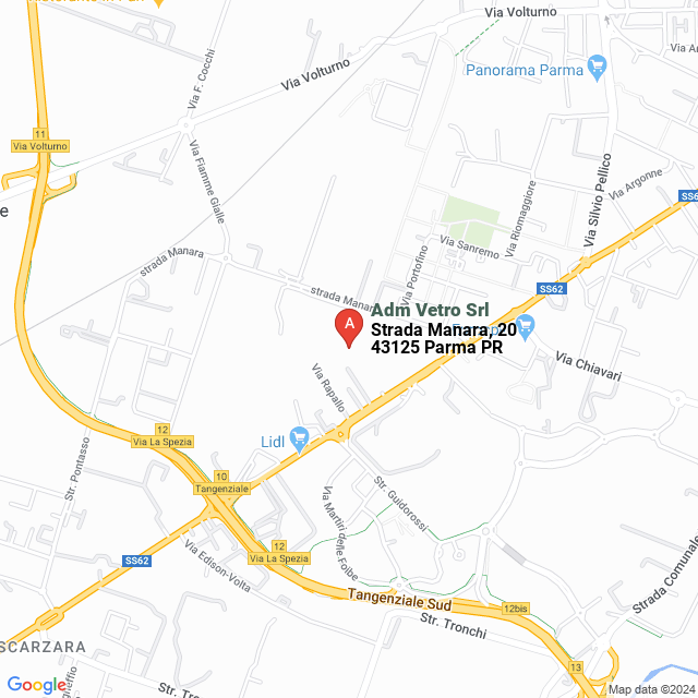 apri la mappa di Adm Vetro Srl