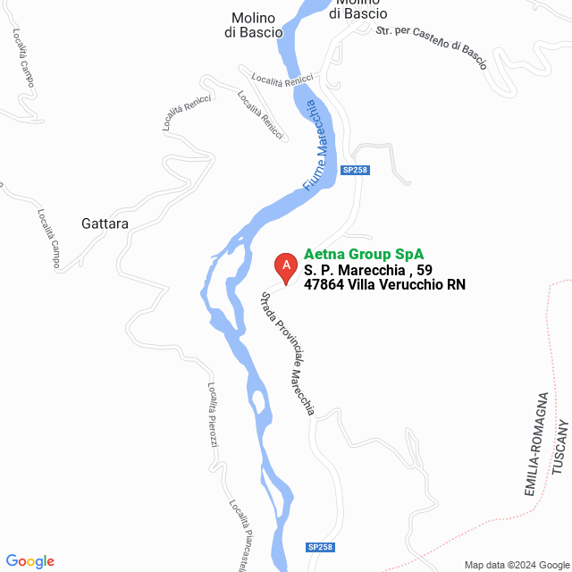 apri la mappa di Aetna Group SpA