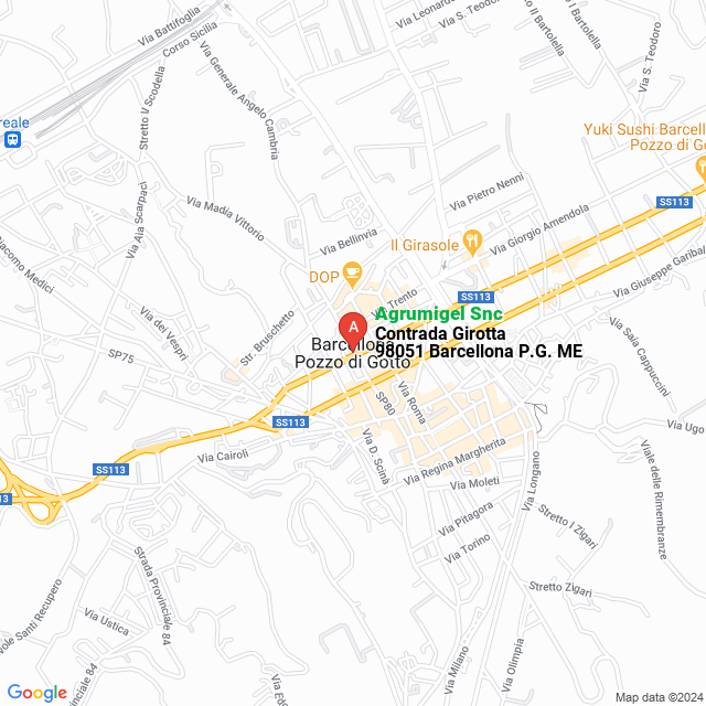 apri la mappa di Agrumigel Snc