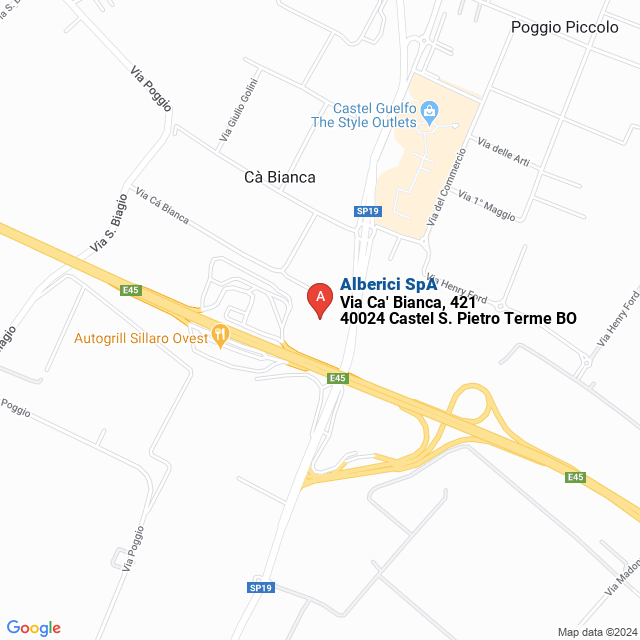 apri la mappa di Alberici SpA