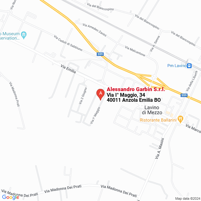 apri la mappa di Alessandro Garbin S.r.l.
