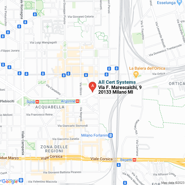 apri la mappa di All Cert Systems