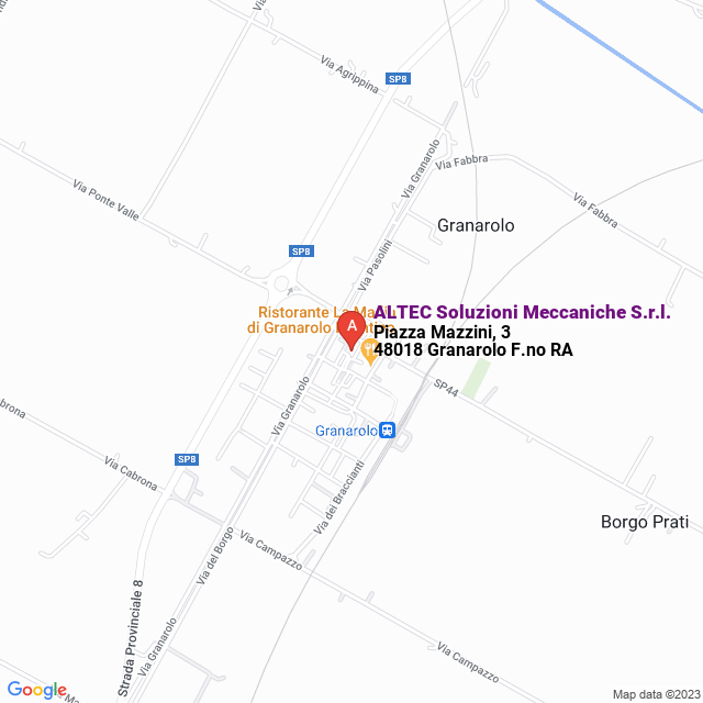apri la mappa di ALTEC Soluzioni Meccaniche S.r.l.