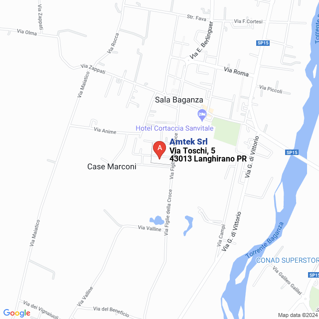 apri la mappa di Amtek Srl