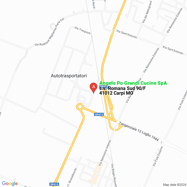 apri la mappa di Angelo Po Grandi Cucine SpA
