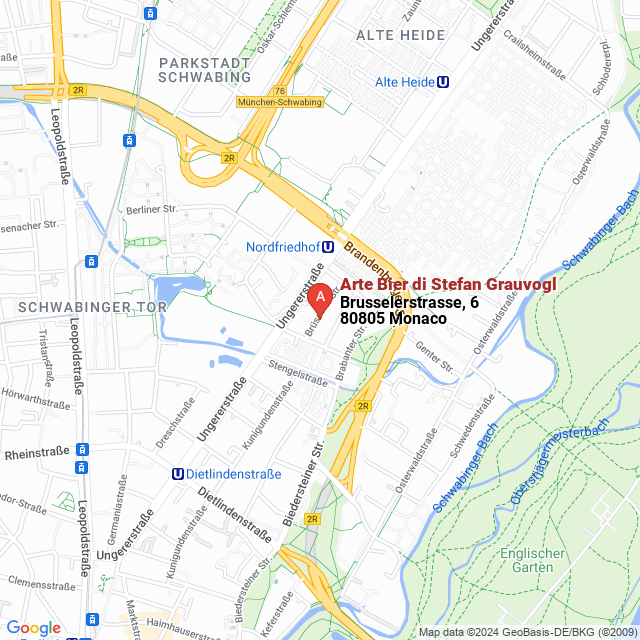 apri la mappa di Arte Bier di Stefan Grauvogl