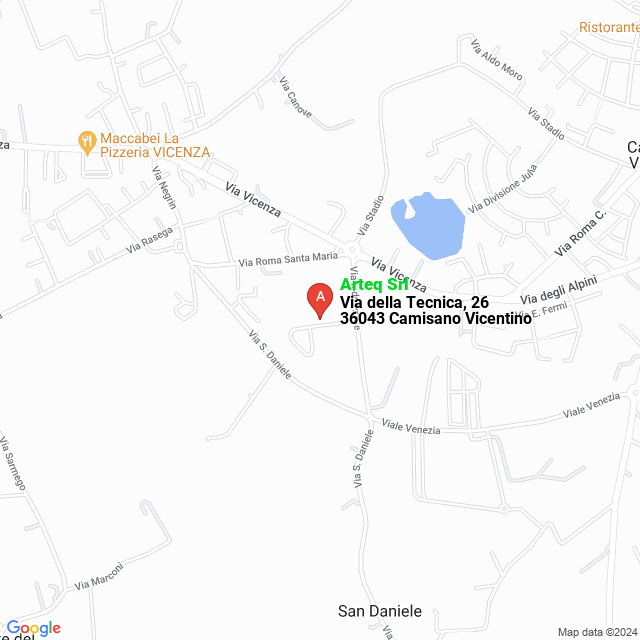 apri la mappa di Arteq Srl