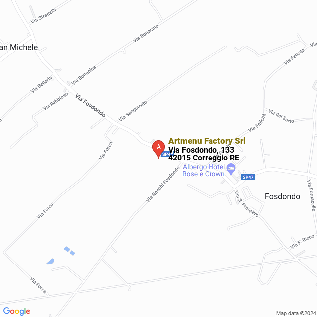 apri la mappa di Artmenu Factory Srl