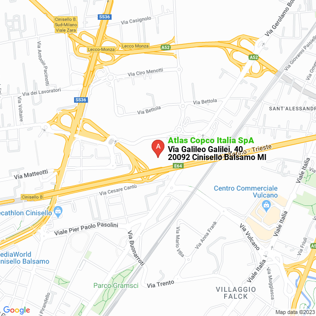 apri la mappa di Atlas Copco Italia SpA