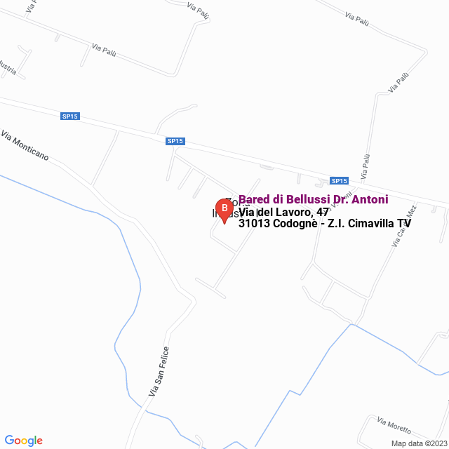 apri la mappa di Bared di Bellussi Dr. Antoni