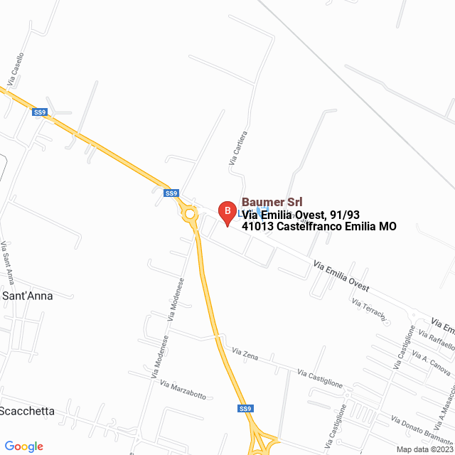 apri la mappa di Baumer Srl
