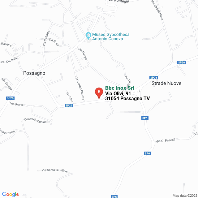 apri la mappa di Bbc Inox Srl