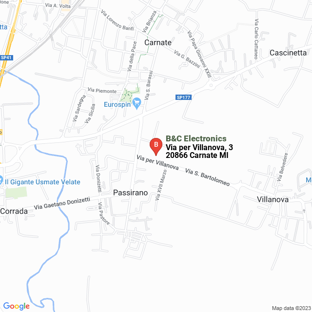 apri la mappa di B&C Electronics