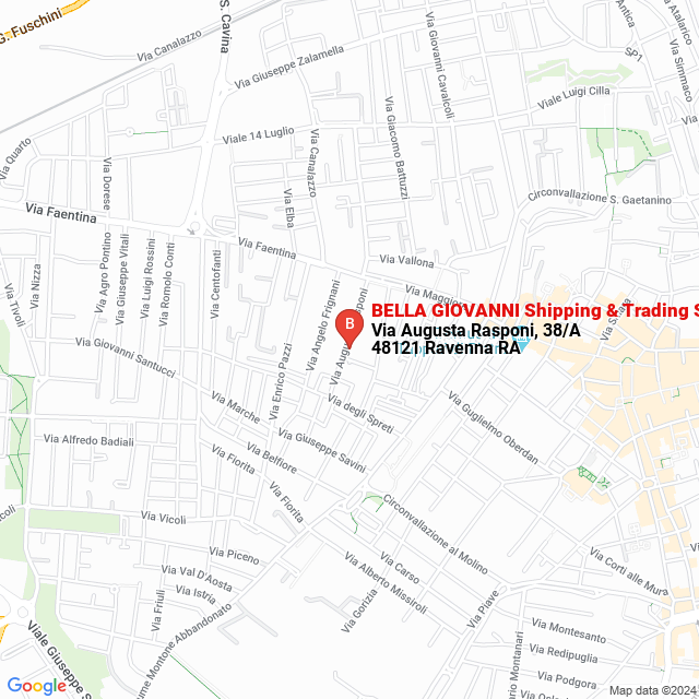 apri la mappa di BELLA GIOVANNI Shipping & Trading S.r.l.