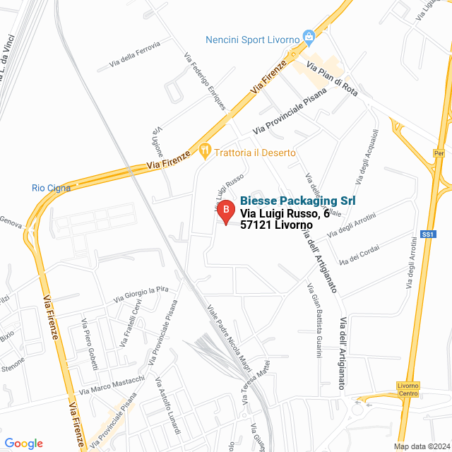 apri la mappa di Biesse Packaging Srl