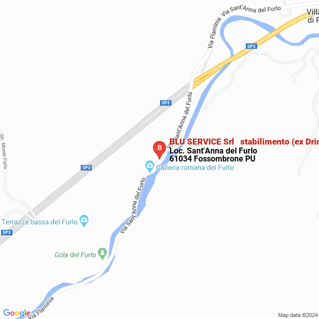 apri la mappa di BLU SERVICE Srl - stabilimento (ex Drink Cup Srl)