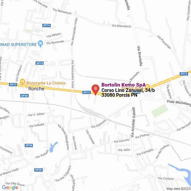 apri la mappa di Bortolin Kemo SpA