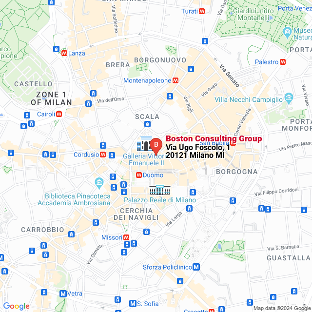 apri la mappa di Boston Consulting Group