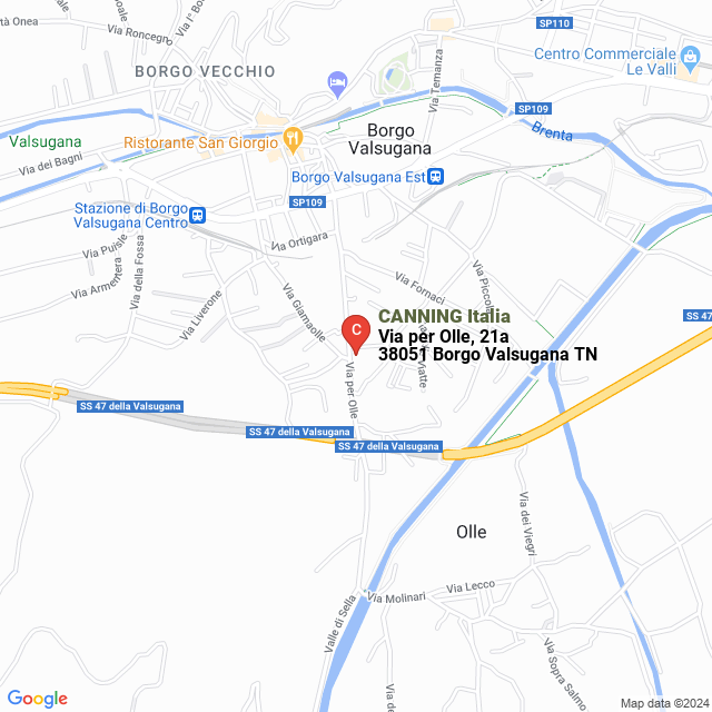 apri la mappa di CANNING Italia